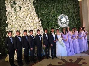 黄晓明婚礼背景墙